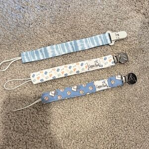 Copper Pearl & Nuby Binkie Clip Set